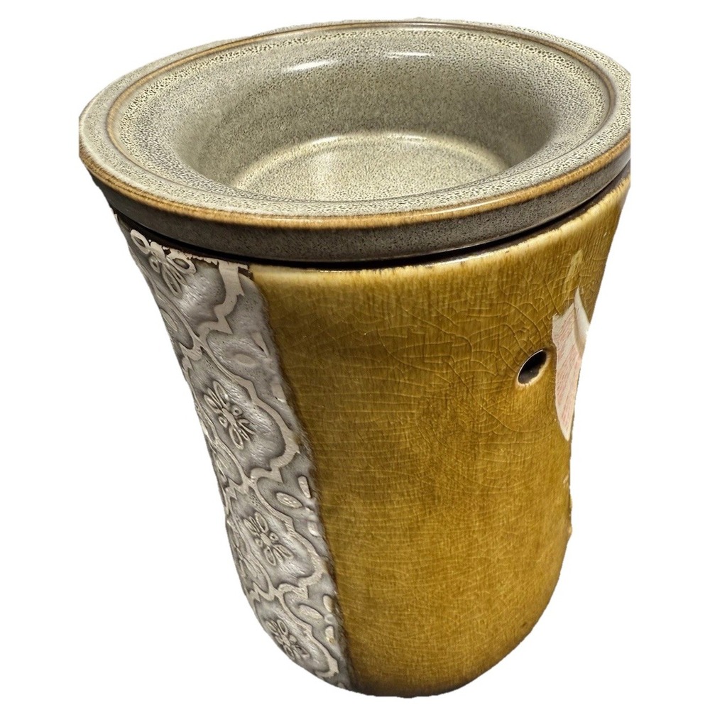 Scentsy Wax Warmer, Moroccan Stencil Deluxe Full‎ Size, Boho Earthy Design EUC